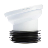 Труба фановая для унитаза "АНИ Пласт" W1228, 110 мм х 14&deg;, короткая