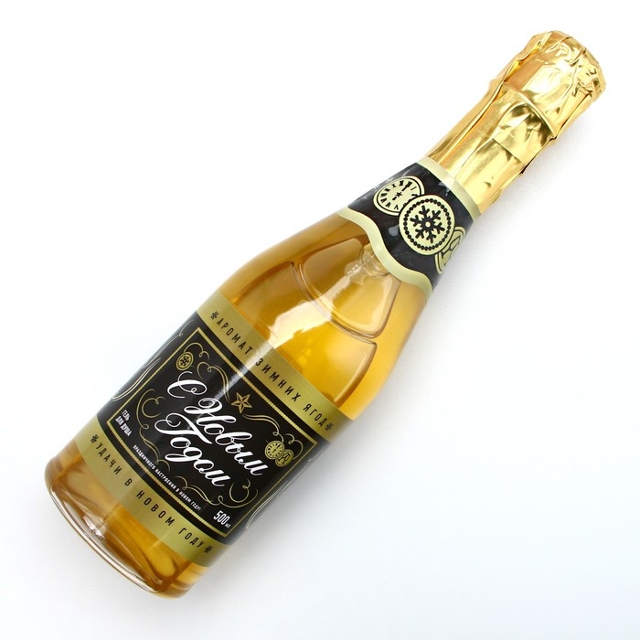 Гель для душа во флаконе шампанское &laquo;Удачи в Новом Году!&raquo;, 500 мл, аромат зимних ягод, ЧИСТОЕ СЧАСТЬЕ