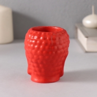 Подсвечник "Будда"  7*6см красный