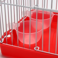 Клетка для грызунов укомплектованная RT-2q, 22 х 16 х 20 см, красная