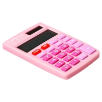 Калькулятор карманный 8-разрядов ErichKrause PC-101 Pastel, розовый Калькулятор карманный 8-разрядов ErichKrause PC-101 Pastel, розовый