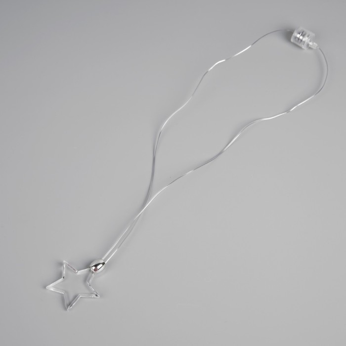 Светодиодный кулон «Звёздочка» 60 см, батарейки, свечение мульти (RGB) Светодиодный кулон «Звёздочка» 60 см, батарейки, свечение мульти (RGB)