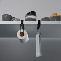 Держатель для бумажных полотенец подвесной Доляна «Лофт», 20,6×3×10,1 см, цвет чёрный Держатель для бумажных полотенец подвесной Доляна «Лофт», 20,6×3×10,1 см, цвет чёрный