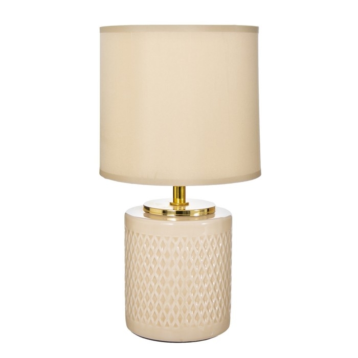 Настольная лампа Эдриан E14 40Вт бежевый 15х15х29 см RISALUX