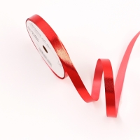 Лента для декора и подарков "Металл", 1,2см х 45м, красная Лента для декора и подарков "Металл", 1,2см х 45м, красная