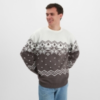 Новый год. Джемпер вязаный KAFTAN Scandinavia размер 56, серый