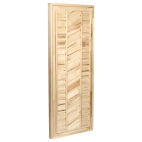 Дверь для бани и сауны, размер коробки 180х70 см, универсальная, липа Дверь для бани и сауны, размер коробки 180х70 см, универсальная, липа