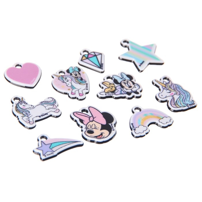 Набор для творчества «Создай своё украшение, Эльза и Анна», сделай 10 шармов своими руками, Минни и единорог, Disney Набор для творчества «Создай своё украшение, Эльза и Анна», сделай 10 шармов своими руками, Минни и единорог, Disney