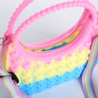 Сумка детская для девочки на молнии &laquo;Выбражулька&raquo;, pop it, цвет разноцветный