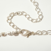 Колье &laquo;Искры&raquo; хаос, цвет белый в серебре, 30 см