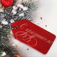 Коробка для капкейка &laquo;С праздником!&raquo;, 23 х 16 х 10 см, Новый год