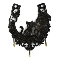 Ключница настенная &laquo;Счастья этому дому&raquo;, домовой, 10.4 х 11.5 см