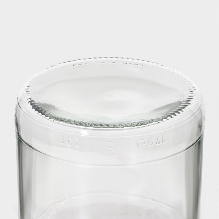 Банка стеклянная для сыпучих продуктов с пластиковой крышкой и ручкой &laquo;Macro&raquo;, 1,7 л