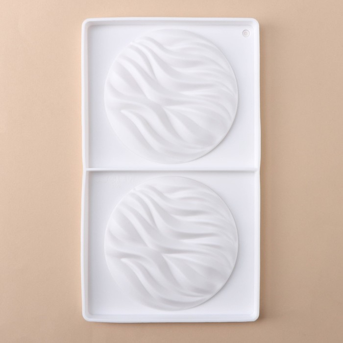 Форма для муссовых десертов и выпечки KONFINETTA &laquo;Зебрано&raquo;, силикон, d=13,2 см, 30,5&times;18 см, цвет белый