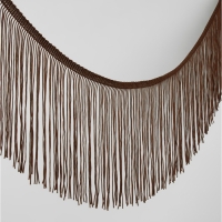 Тесьма декоративная «Бахрома», 15 см, 5 ± 0,5 м, цвет кофейный Тесьма декоративная «Бахрома», 15 см, 5 ± 0,5 м, цвет кофейный