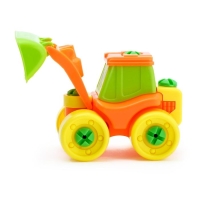 Конструктор винтовой &laquo;Трактор&raquo;, 21 деталь, цвета МИКС