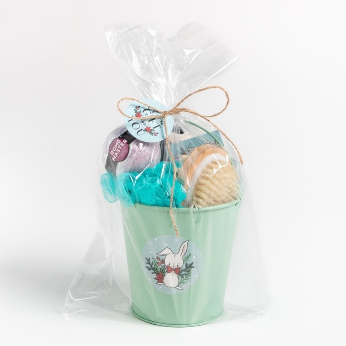 Подарочный набор Этель "A little gift", полотенце 30х60 см и аксессуары