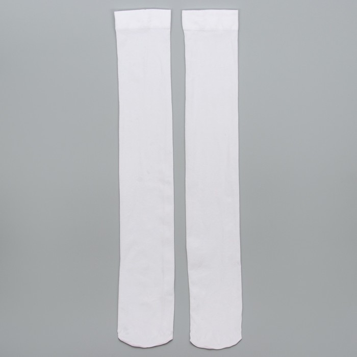 Гольфы для девочек школьные, цвет белый