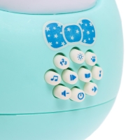 Музыкальная неваляшка &laquo;Милый зайчик&raquo;, звук, свет, цвет голубой