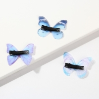 Заколки для волос бабочки &laquo;Нежность в каждом моменте&raquo;, 3 шт., 4,5 х 3,5 см