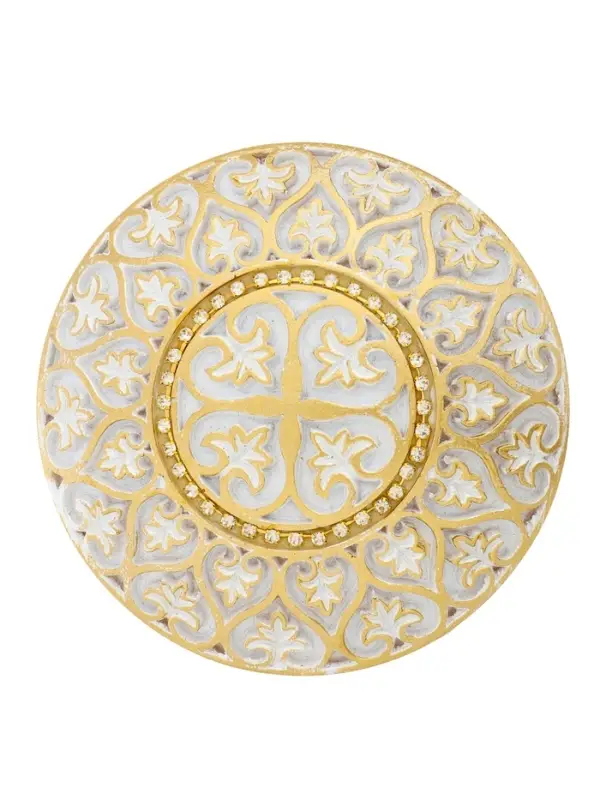 Крючок для штор CAPPIO KC211, d=9.6 мм, цвет белый с золотом, 2 шт