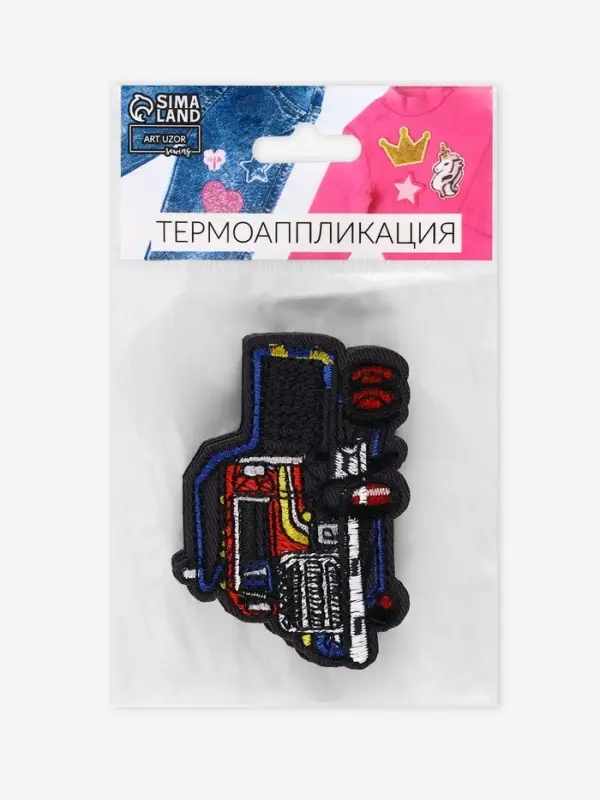Термоаппликация &laquo;Грузовик&raquo;, 4.9&times;7 см, серая