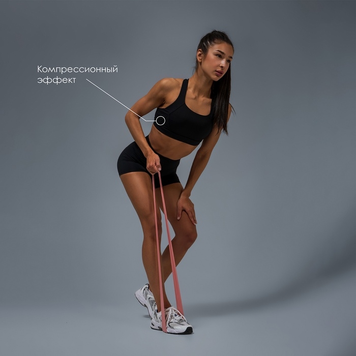 Топ спортивный Comfort, р-р L, цвет черный Топ спортивный Comfort, р-р L, цвет черный