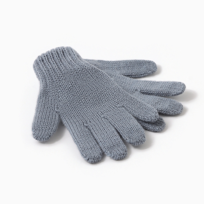 Перчатки для девочки, цвет серый, размер 14