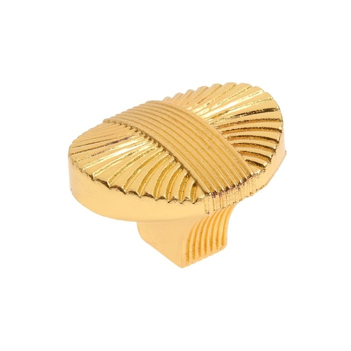 Ручка-кнопка CAPPIO, цинк, d=35 мм, цвет золото, 8 шт.