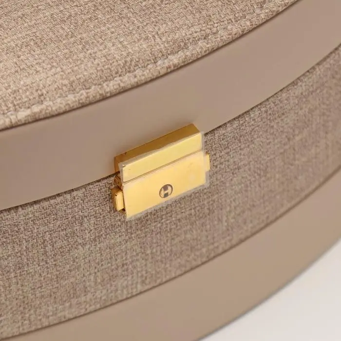 Шкатулка кожзам для украшений "Мокко" комбинированная 13х15х21,5 см