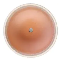 Горшок цветочный  с поддоном 1,6 л, белый керамика "Пряности" (М)