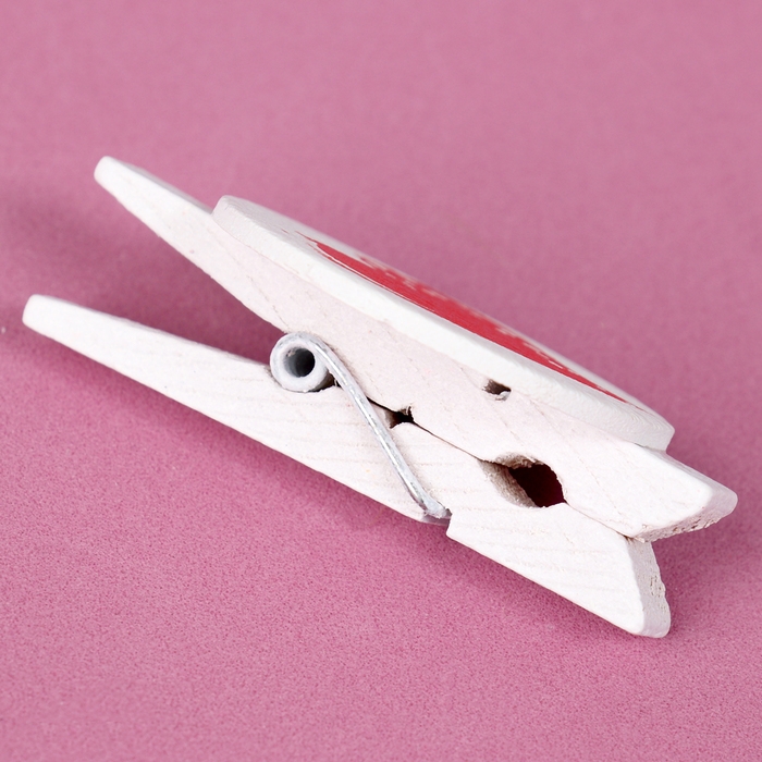 Прищепки декоративные &laquo;Сердечки&raquo; набор 6 шт., 2 &times; 11,5 &times; 16 см