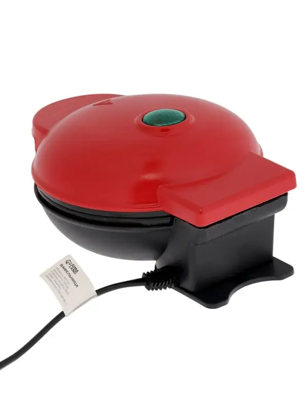 Электровафельница WV-01, 350 Вт, венские вафли, антипригарное покрытие, красная