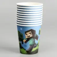 Стакан одноразовый бумажный &laquo;Пиксели&raquo;, 250 мл