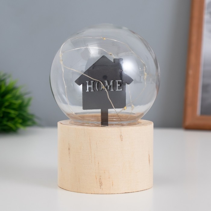 Ночник &laquo;Шар-дом&raquo; LED 3хAG10 шар 8см 6,5х6,5х11,5см