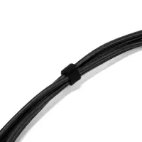 Лента-липучка для проводов 1000&times;10&times;1.5 мм ТУНДРА, чёрная, 1 шт.