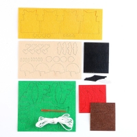 Гирлянда из фетра своими руками на новый год &laquo;Дед мороз и друзья&raquo;, набор для творчества