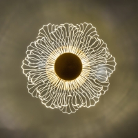 Бра "Пион" LED 4Вт 4000К золото 20х9х18см