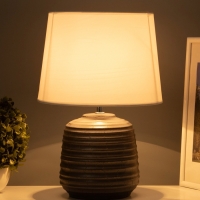 Настольная лампа "Жосефина" 1х15Вт Е14 серебро 25х25х36см