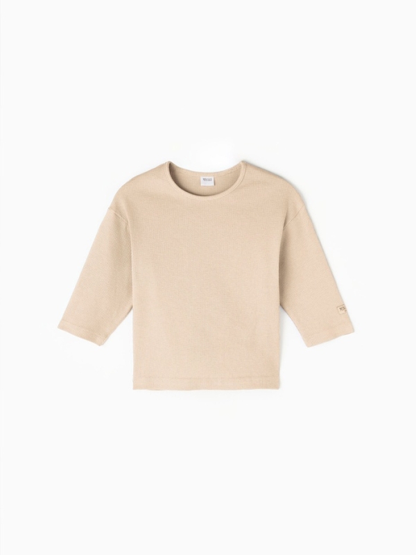 Лонгслив для мальчика MINAKU, цвет бежевый, рост 152 см Лонгслив для мальчика MINAKU, цвет бежевый, рост 152 см