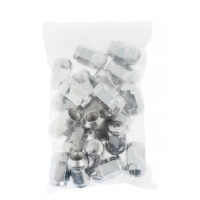 Гайка колесная под ключ 19 мм, 12&times;1.25 мм, конус, закрытая, хром, набор 20 шт