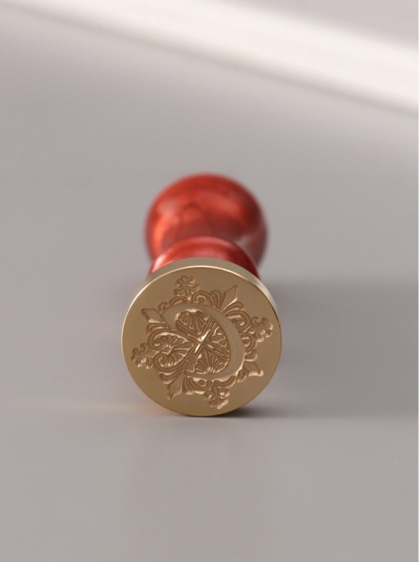 Печать для сургуча с пластиковой ручкой "Буква C на вензеле" 2,5х2,5х6,3 см