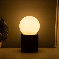 Лампа настольная "Луна"LED 1х40Вт Е27 черный 11х11х21см