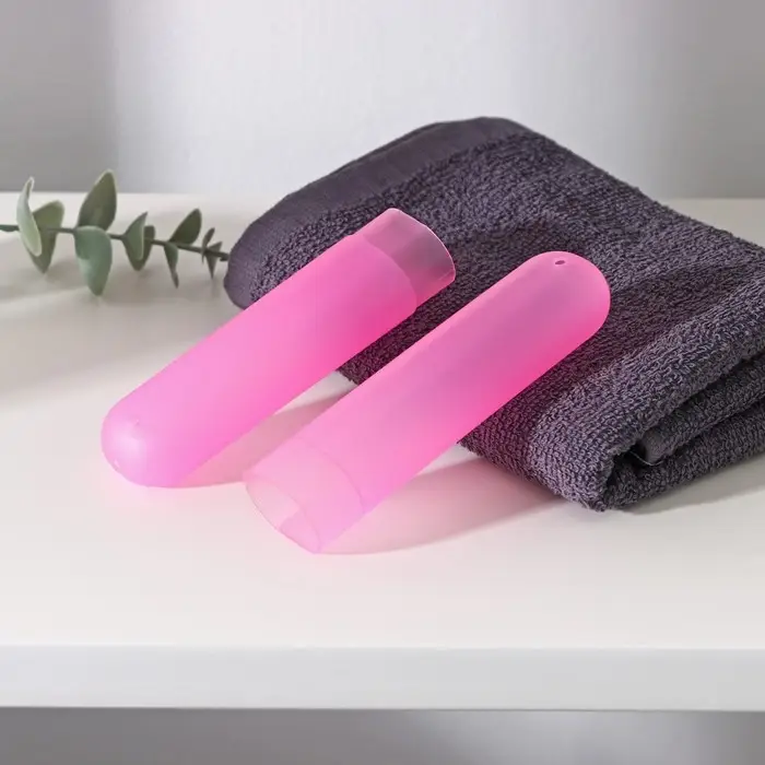 Футляр для зубной щётки Доляна, 20 см, розовый