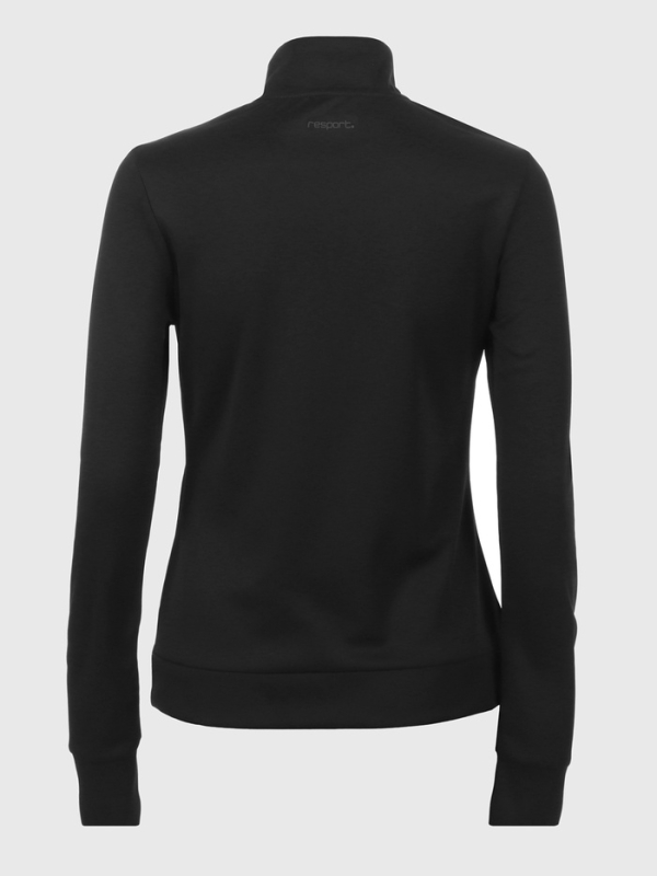 Лонгслив женский Resport, на молнии, р. 50, цвет чёрный, базовый, с длинным рукавом
