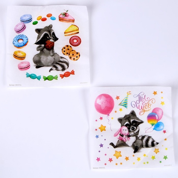 Набор для творчества &laquo;Декупаж кружки. Енотик&raquo;, с красками, с кисточкой, с акриловым лаком, 5+