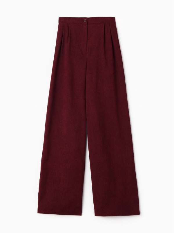 Брюки палаццо женские, MINAKU, цвет бордовый, размер 44