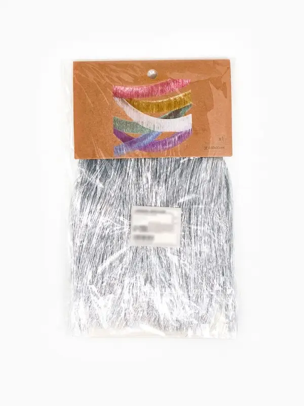 Гирлянда "Бахрома" 2 м серебреная