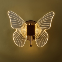 Бра "Бабочка" LED 12Вт 3000К золото 23х17,5х11см