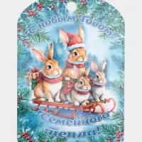 Доска разделочная сувенирная Дарим Красиво &laquo;С Новым годом! Семейного тепла&raquo;, дерево, 28&times;18&times;0.6 см, разноцветная